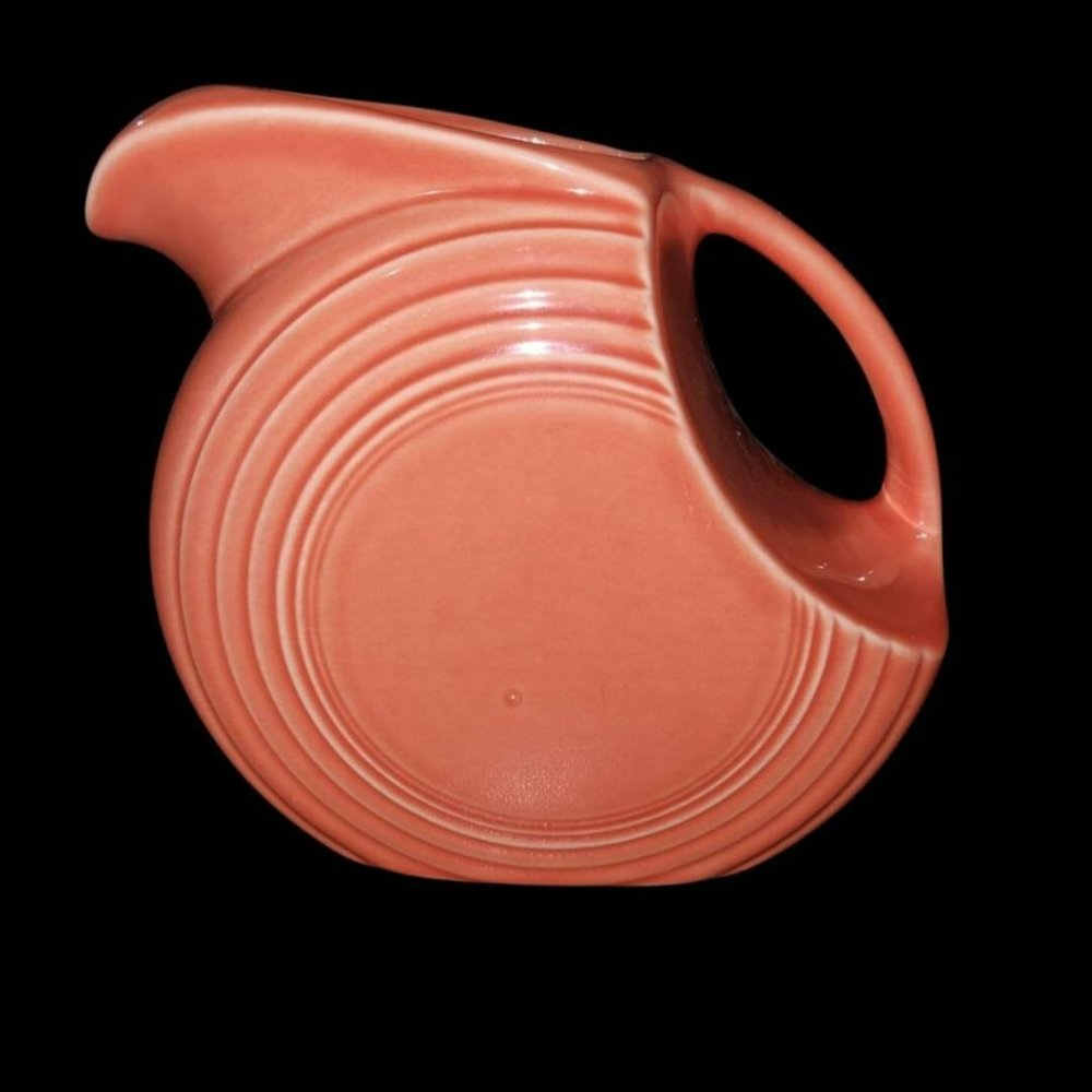Fiestaware Pitcher Persimmon Large Disk Pitcher by Homer Laughlin USA
